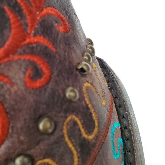 Old Gringo Zarape Embroidered Western Cowgirl Boots‎ Leather Studded - Picture 5 of 12